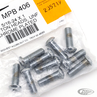 10pck Button head screws 5/16-24x1 UNF (DE)