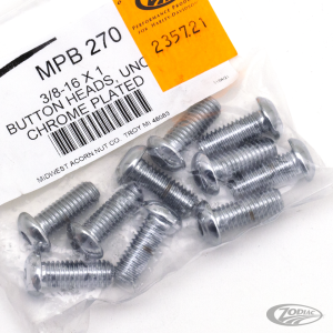 10pck Buttonhead screws 3/8-16x1 UNC