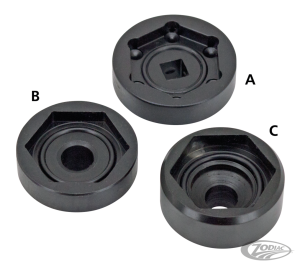 Top fork tube nut socket 35mm hex x 3/8" (DE)