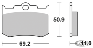 SBS brake pads 662 Carbon Tech f/PM (DE)