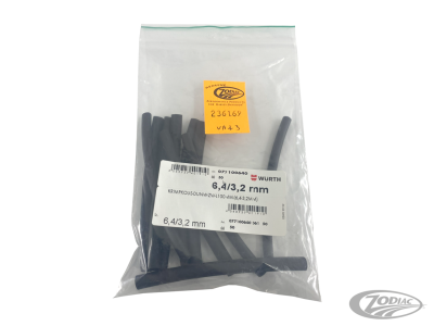 10pck Shrink socket tube  6.4mm/3.2m (DE)