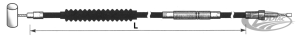Buell Clutch cable Black L=51" (DE)