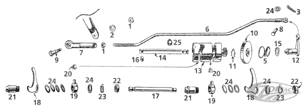 Rod shifter, chrome (DE)