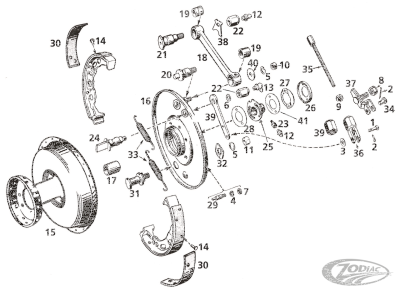 brake shackle, WL/WLA, black (DE)