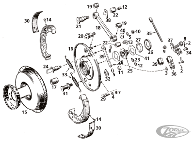 Front brake operating lever (DE)