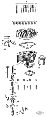 Valve spring kit WL Set of 4 (DE)
