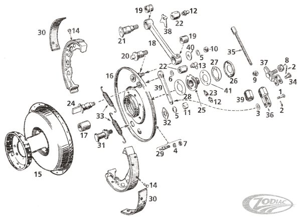 Stud FR brakeshoe Pivot 45CI35-51 (DE)
