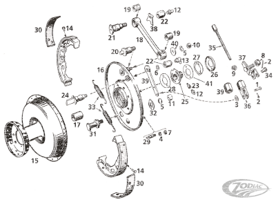 Stud FR brakeshoe Pivot 45CI35-51 (DE)