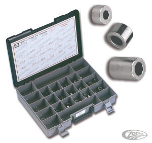 Ass.tray Spacers 18 sizes show chrome (DE)