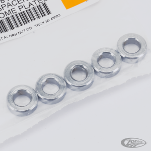 5pck Spacers 3/8"Ix3/4"Ox1/4"L chrome (DE)