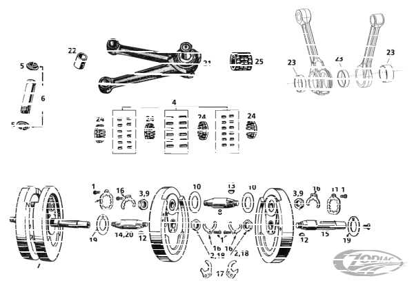 10pck Piston pin lock 45CI32-73 BT36-72 (DE)