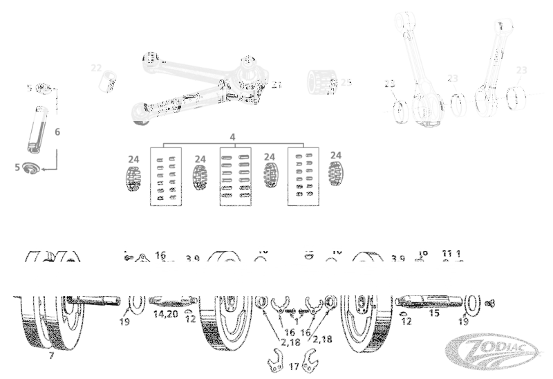 4-pack Lock plate screw all Sidevalve (DE)
