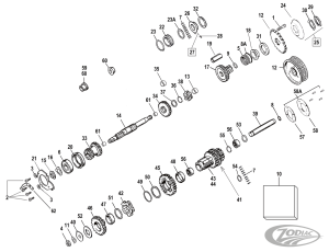 Andrews M1-M2 + C1 gearset stock BT36-58 (DE)