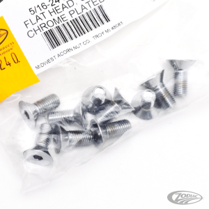 10pck Flat head socket 5/16-24x3/4" UNF (DE)