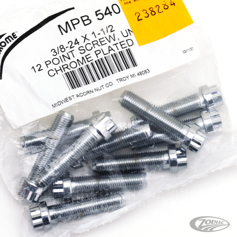 10pck 12-point screw 3/8-24x1 1/2", UNF (DE)