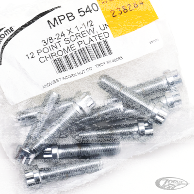 10pck 12-point screw 3/8-24x1 1/2", UNF (DE)