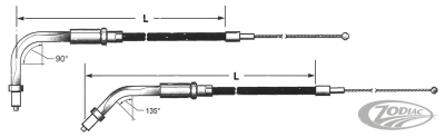 Idle cable black BT96-up LN=44" 135º (DE)