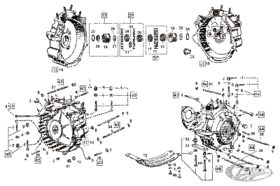 Right Crankcase bushing 45CI +.005" O.S (DE)