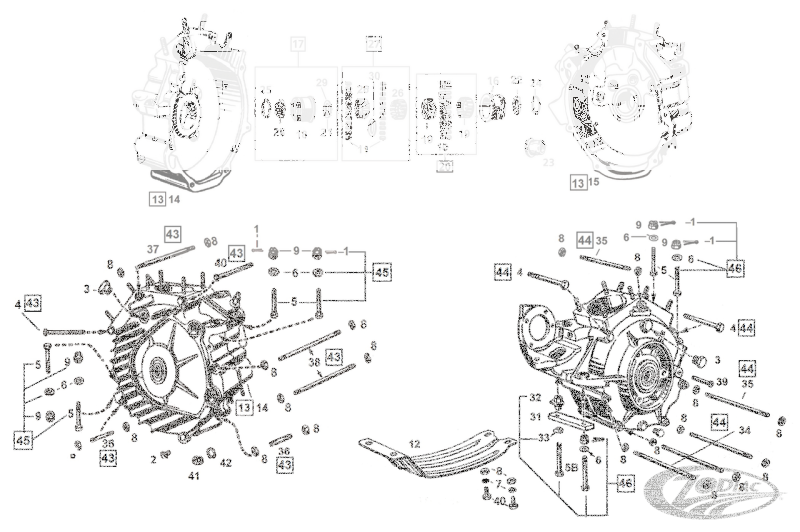 10pck sprocket shaft bearing ring 45CI (DE)