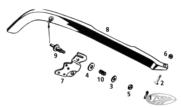 Rear chainguard chrome WL37-52 (DE)