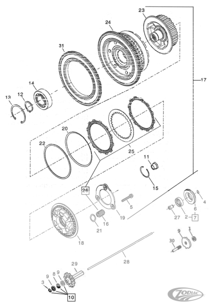 5pck Retaining ring, internal, 2.000" (DE)