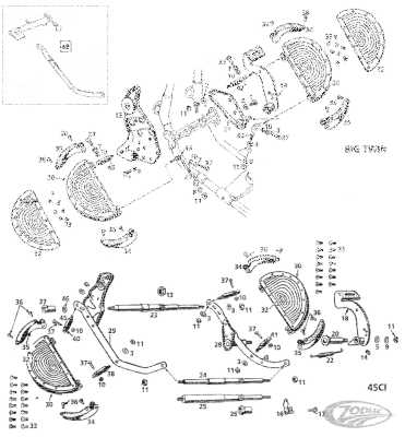 Colony footboard mount kit 45CI35-73 (DE)