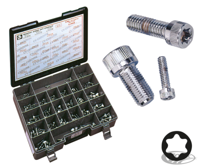 Ass.Tray torx socket head screws 20sizes (DE)