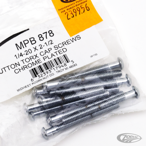 10pck Torx button head 1/4-20x2 1/2",UNC (DE)