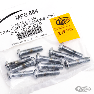 10pck Torx button head 5/16-18x1 1/4" (DE)