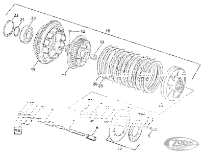 10pck ret. ring clutch hub #37905-84 (DE)