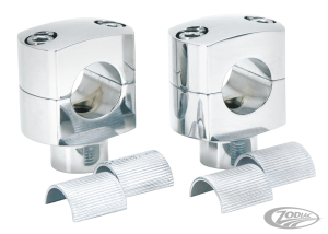 GZP Chrome billet short riser set w/slee