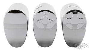 GZP Fusion oval risers 2" Smoothie Chrom (DE)