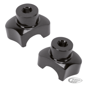 GZP Blk shorty risers 1.7" straight