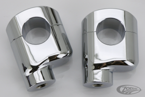 GZP Blk offset risers 2.25" high 1" bars