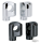 GZP Blk offset risers 2.25" high 1" bars (DE)