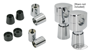 GZP Blk 1/2" straight riser extension 1"