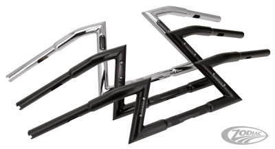 GZP Matt Blk Z-bar TBW 10"rise smoke LED (DE)