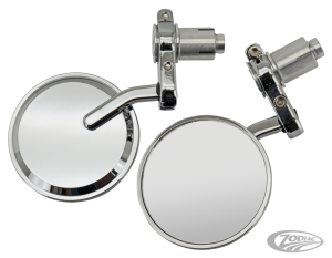 GZP Solo chrome 1" bar-end cafe mirror