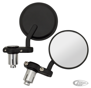 GZP Solo black 7/8" bar-end cafe mirrors