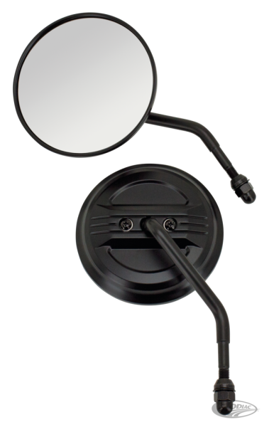 GZP Black Airfoil round mirror set (DE)
