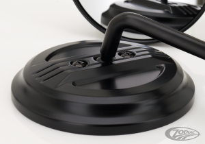 GZP Black Airfoil round mirror set