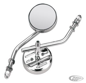 GZP Round mirror solid stem RH or LH (DE)