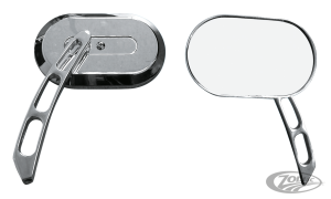 GZP Chrome HD style oval mirror pair (DE)