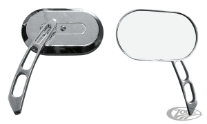 GZP Chrome HD style oval mirror pair (DE)