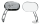 GZP Chrome HD style oval mirror pair (DE)