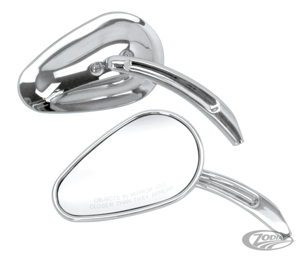 GZP Chrome Sweeping Teardrop mirror L (DE)
