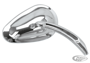 GZP Chrome Sweeping Teardrop mirror Righ