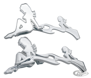 GZP Mistress mirror set w/mermaid/flame