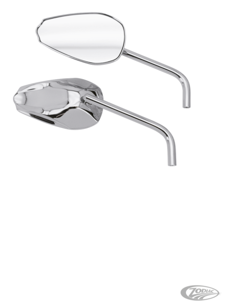GZP Chrome Cobra mirror set w/round s (DE)