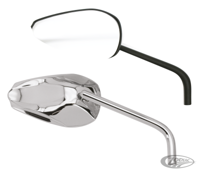 GZP Chrome Cobra mirror set w/round s (DE)